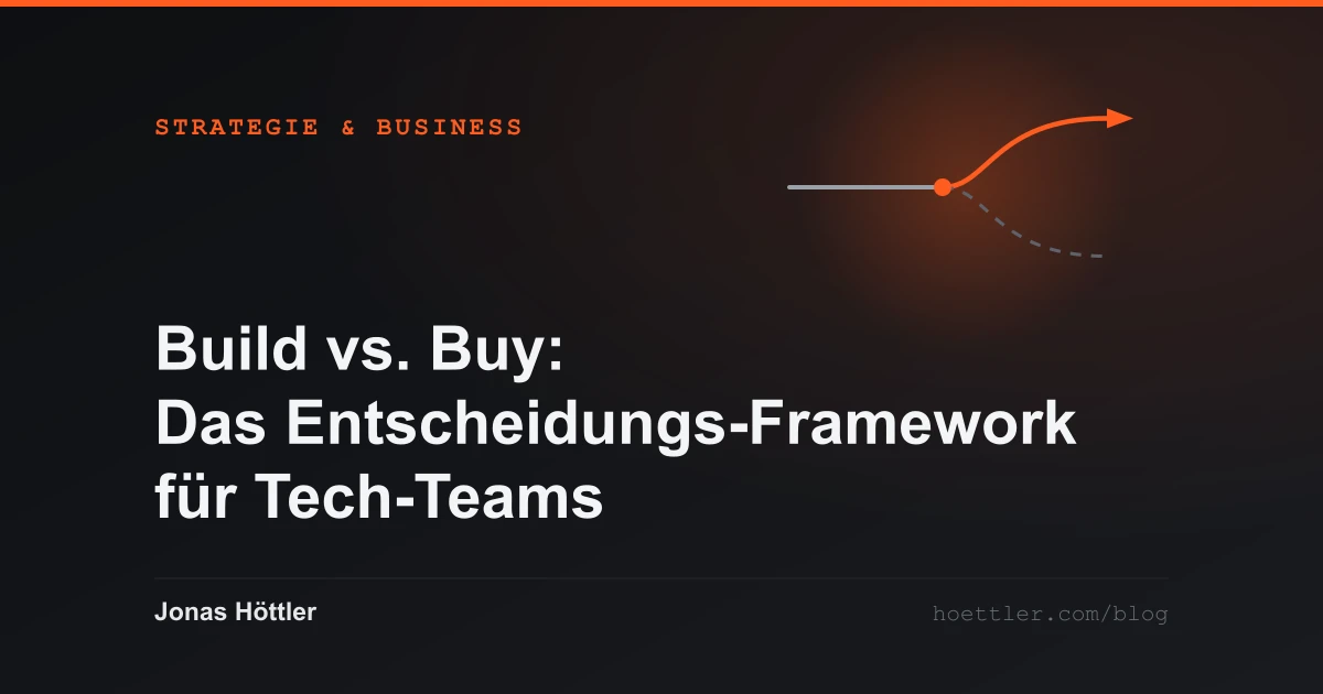 Ein Pfad, der sich teilt, nur ein Ast wird weitergeführt als Titelbild zum Artikel „Build vs. Buy: Das Entscheidungs-Framework für Tech-Teams“