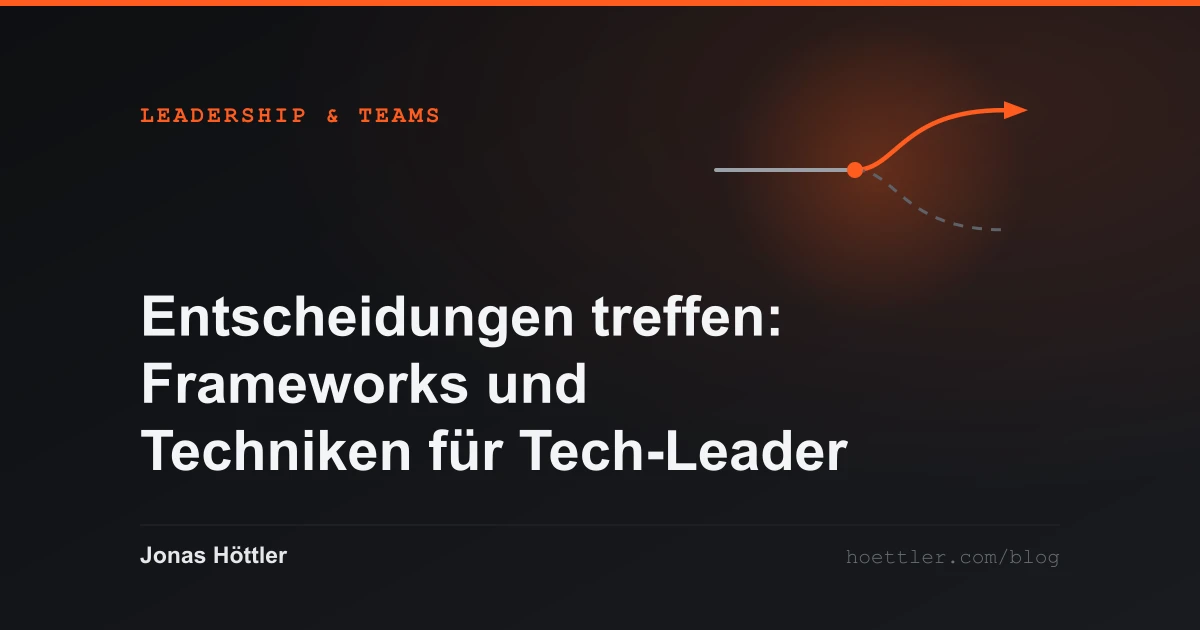Ein Pfad, der sich teilt, nur ein Ast wird weitergeführt als Titelbild zum Artikel „Entscheidungen treffen: Frameworks und Techniken für Tech-Leader“