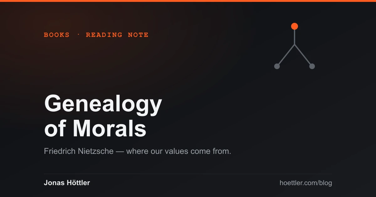 Reading note on Nietzsche’s On the Genealogy of Morals — a branching family tree as the motif