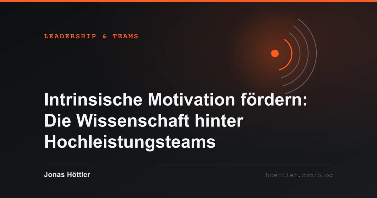 Konzentrische Bögen um einen leuchtenden Kern als Titelbild zum Artikel „Intrinsische Motivation fördern: Die Wissenschaft hinter Hochleistungsteams“
