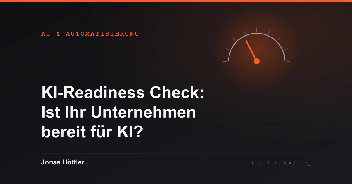 Tacho-Bogen mit Zeiger im mittleren Bereich als Titelbild zum Artikel „KI-Readiness Check: Ist Ihr Unternehmen bereit für KI?“