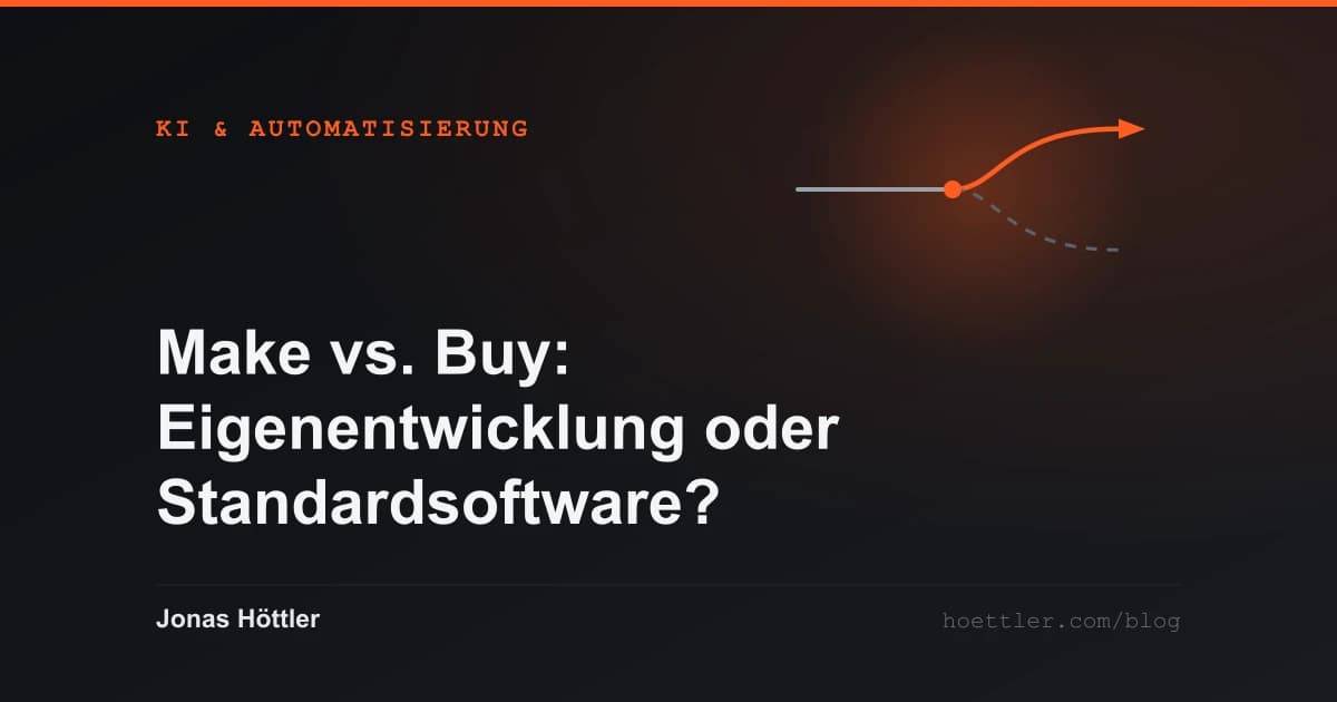 Ein Pfad, der sich teilt, nur ein Ast wird weitergeführt als Titelbild zum Artikel „Make vs. Buy: Eigenentwicklung oder Standardsoftware?“