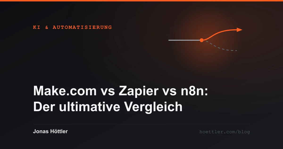 Ein Pfad, der sich teilt, nur ein Ast wird weitergeführt als Titelbild zum Artikel „Make.com vs Zapier vs n8n: Der ultimative Vergleich (2026)“