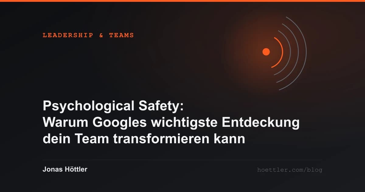 Konzentrische Bögen um einen leuchtenden Kern als Titelbild zum Artikel „Psychological Safety: Warum Googles wichtigste Entdeckung dein Team transformieren kann“