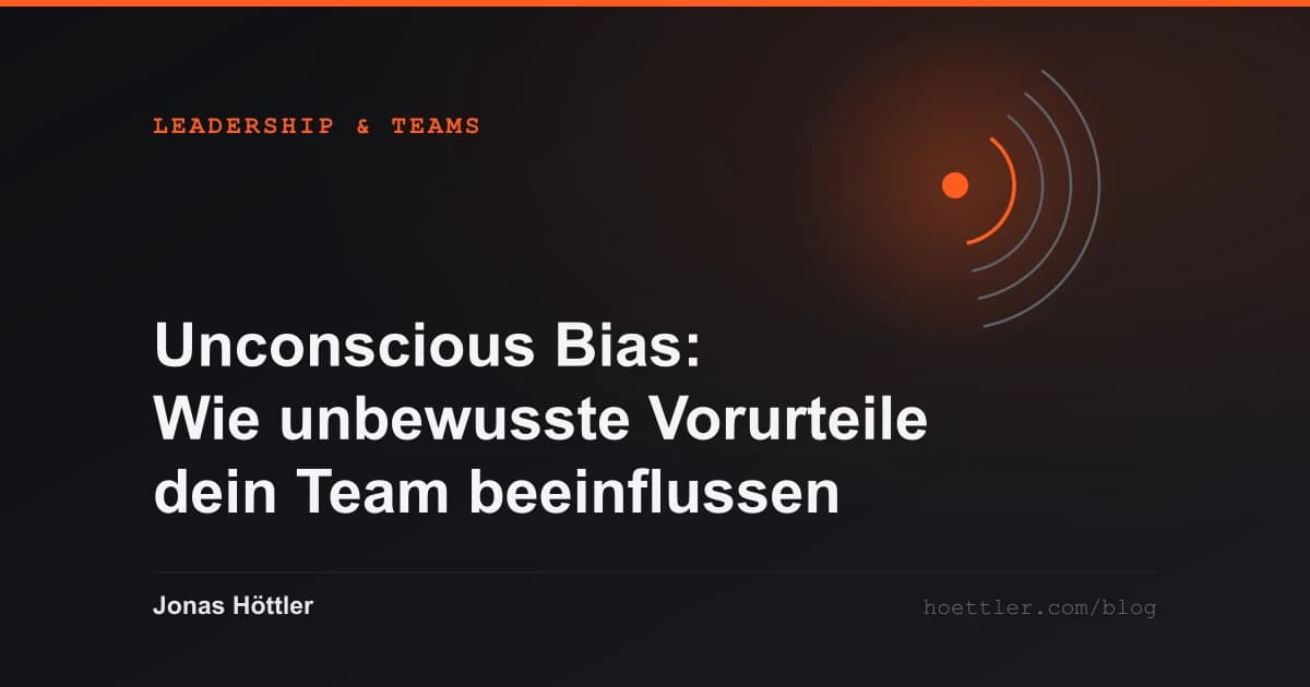 Konzentrische Bögen um einen leuchtenden Kern als Titelbild zum Artikel „Unconscious Bias: Wie unbewusste Vorurteile dein Team beeinflussen“